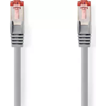 Nedis CAT6-Netzwerkkabel – RJ45-Stecker | RJ45-Stecker | S/FTP | 1,00 m | rund | LSZH | Grau | Label
