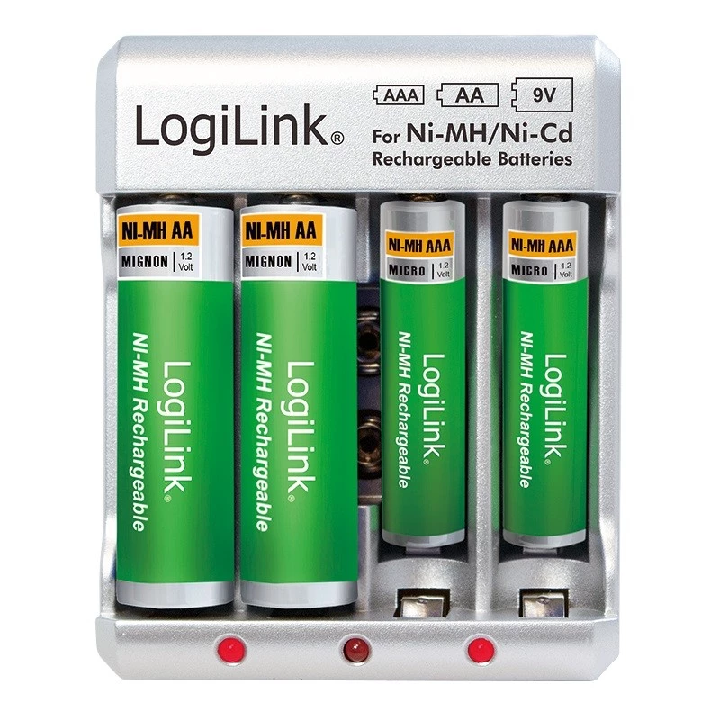 Batterieladegerät für Ni-MH / Ni-Cd AA / AAA / 9V