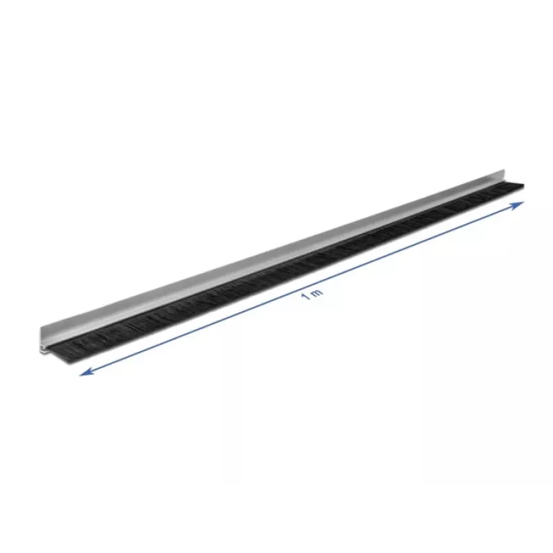 Bürstenleiste DeLOCK 66652 40 mm mit Aluminiumprofil abgewinkelt