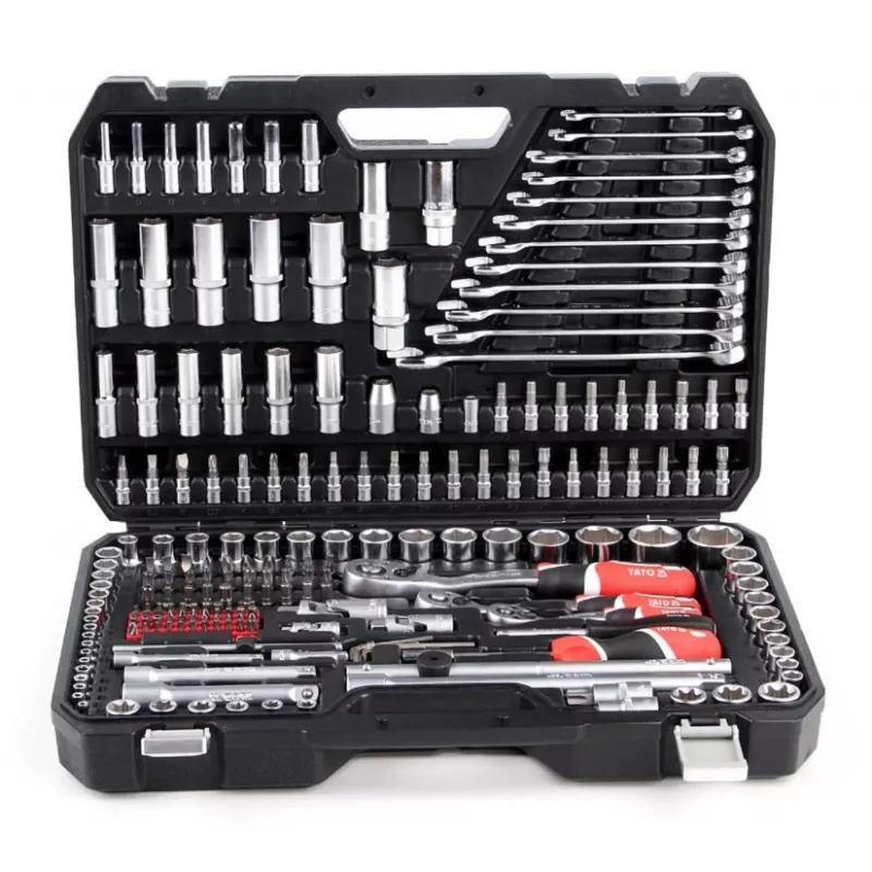 YATO YT-38841 1/4 inch, 3/8 inch, 1/2 inch Steckschlüsselsatz