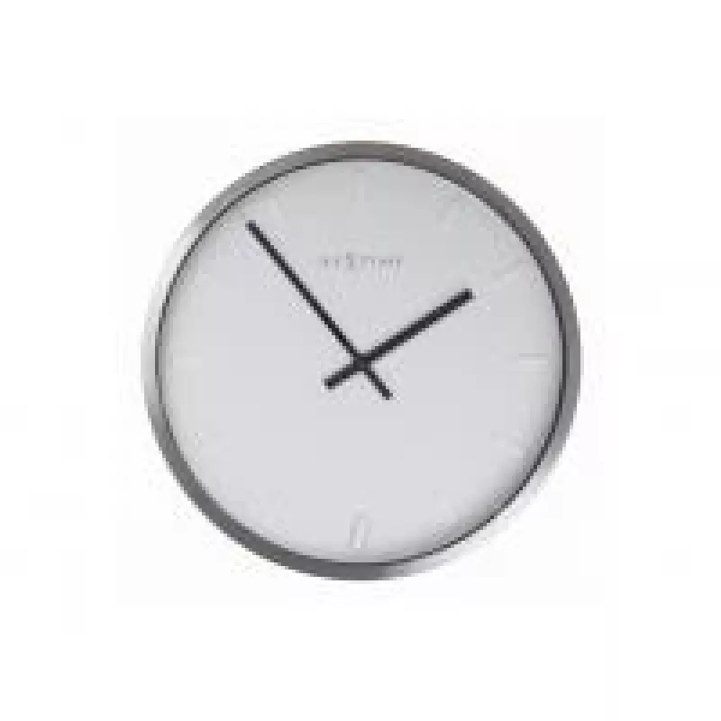 NeXtime Uhr 2991st Paniki, Ø34 cm, Wand, Weiß