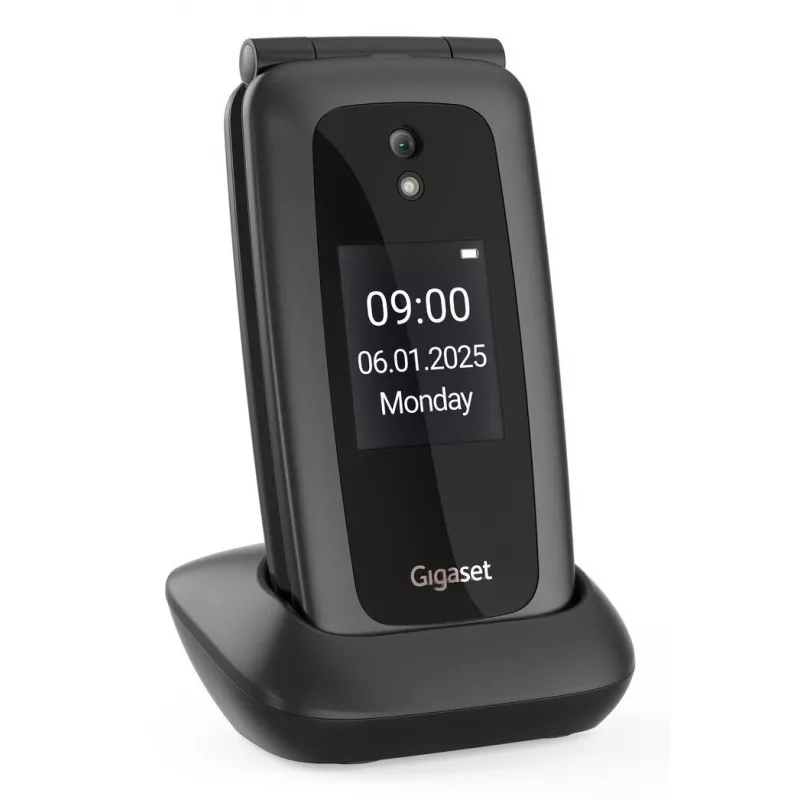 Gigaset GL795 7,11 cm (2,8 inch) 142 g 48 MB Schwarz Seniorenhandy