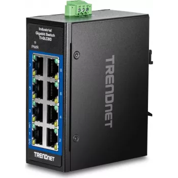 Trendnet 8-Port Industrial Gigabit DIN-Rail Mini Switch