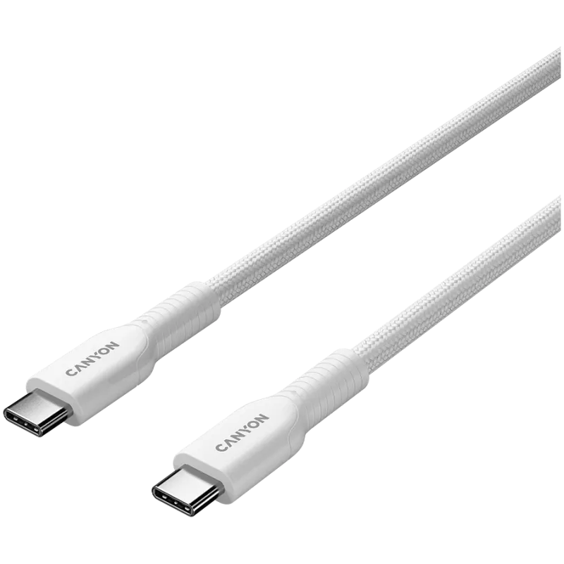 CANYON Kabel OnWire 60CL C-C 60W COLOR Geflochten 1m Weiß