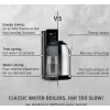 Caso Turbo Heißwasserspender | HW 616 | Wasserspender | 2600 W | 2,5 L | Kunststoff/Edelstahl | Schwarz/Edelstahl