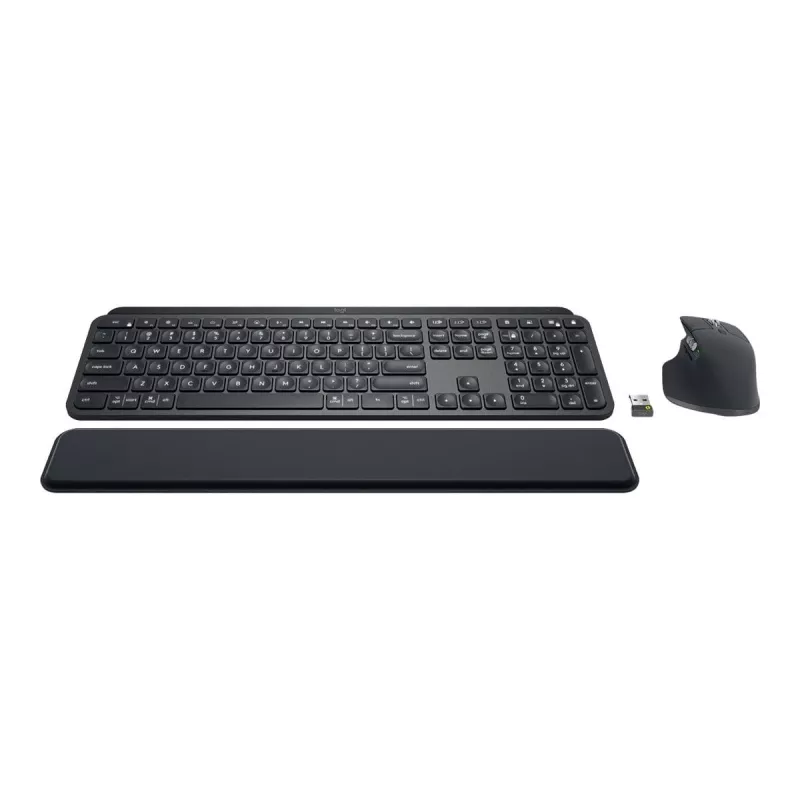 Logitech MX Keys combo for Business Gen 2 Tastatur Maus enthalten Büro RF Wireless + Bluetooth AZERTY Französisch Graphit