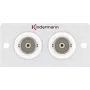 Anschlussdose 2 x BNC Kindermann 7444000538