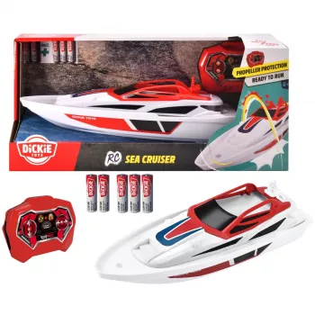 RC-Boot Dickie Sea Cruiser 2.4 GHz RTR funkgesteuertes Boot, einbaufertiges Modell