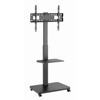 Gembird TVS-75S-02 TV-Bodenständer mit Rollen, 37 - 75, schwarz
