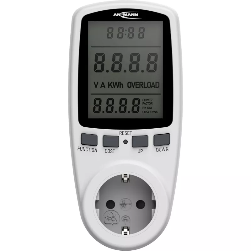 Energiekostenmessgerät ANSMANN APM2 120-0007 mit LCD-Anzeige
