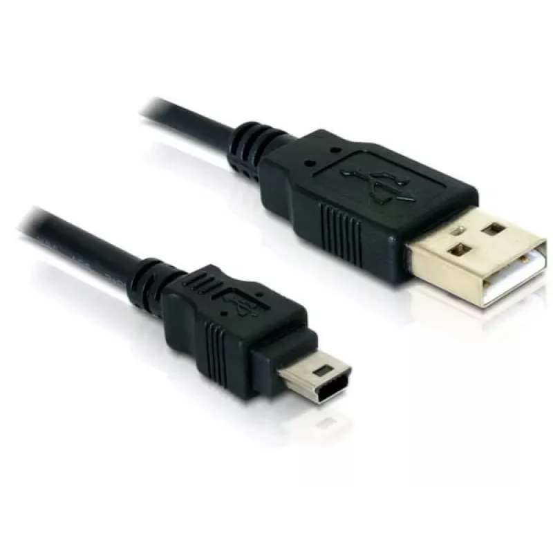 USB-Kabel DeLOCK 82252 USB 2.0 1,5 m USB A Mini-USB B Schwarz