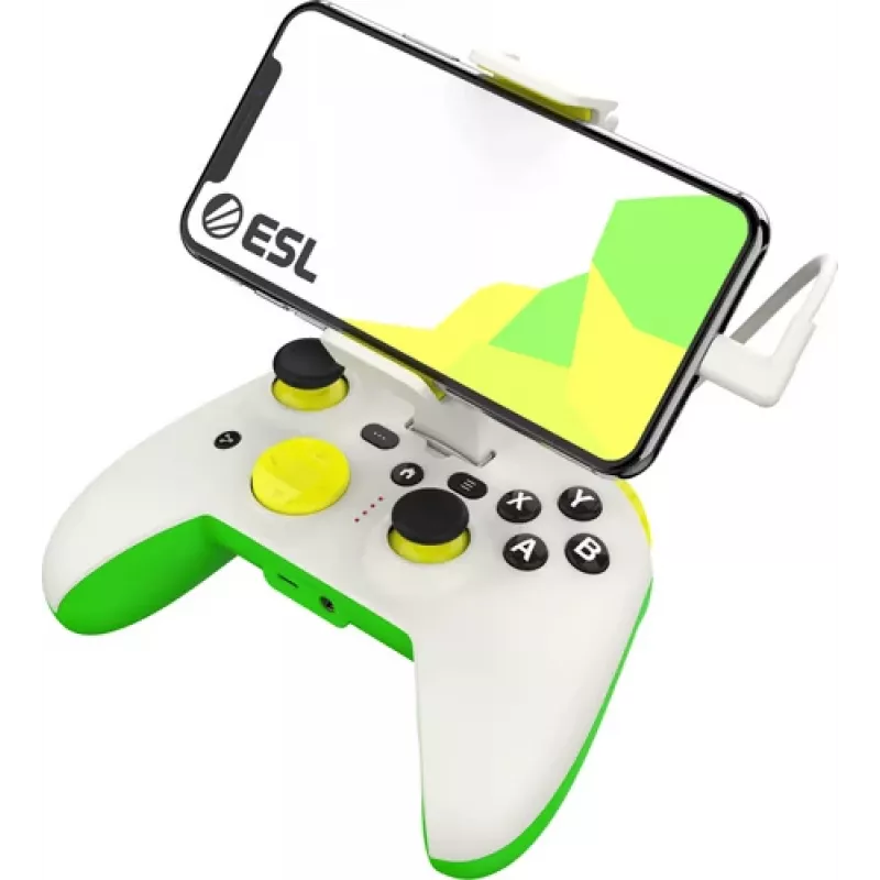 Gamepad RiotPWR RP1925ESL USB Type-C Kabelgebunden Grün Weiß Gelb