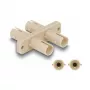 DeLOCK Glasfaser-Koppler ST Duplex Buchse auf ST Duplex Buchse beige