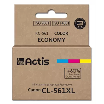 Actis KC-561 Tinte (Ersatz für Canon CL-561XL; Supreme; 18 ml; Cyan, Magenta, Gelb). Druckt 60 % mehr als OEM.