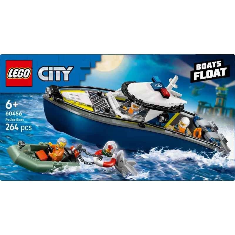 LEGO CITY 60456 Polizeiboot-Verfolgungsjagd