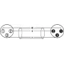 Audiokabel XLR 3-polig Omnitronic 3022010L Blau 3 m