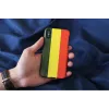 Smartphone-Hülle man and wood für iPhone X/XS — Reggae Schwarz, schützende Hartschalen-Rückabdeckung
