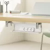 Maclean Kabel-/Steckdosenleisten-Organizer unter dem Schreibtisch, max. Belastung 5 kg, weiß, MC-106 W