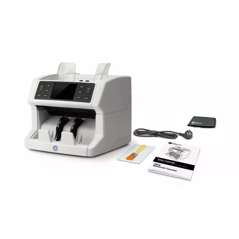 Banknotenzählmaschine Safescan 2850 Weiß LCD AC 110-240V