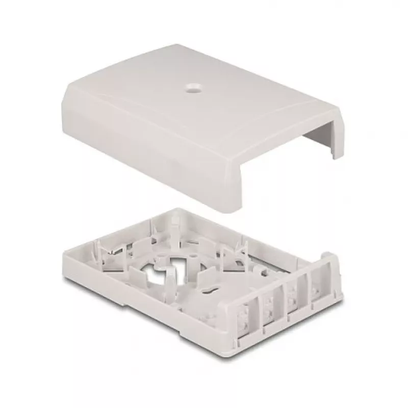 DeLOCK 67053 Keystone-Aufputzdose, 4-Port, weiß