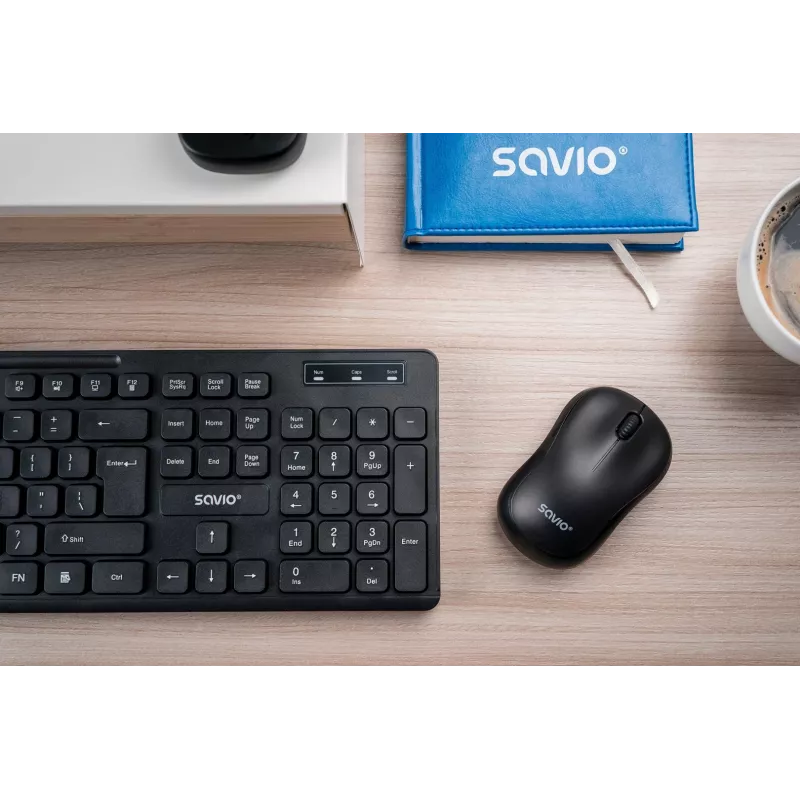 Savio KB-02 Tastatur Home/Office USB QWERTY Schwarz