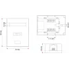 Netzwerk-Anschlussdose Alantec GN005 — Cat5e, F/UTP (FTP)-Schirmung, Weiß, 50×66×25 mm