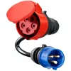 go-e Adapter Gemini flex 11 kW auf CEE blau 16 A Kabel 0,3 m