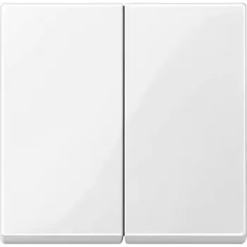 Lichtschalter Merten 432519 — Thermoplast weiß, Tastensteuerung, Einfachrahmen