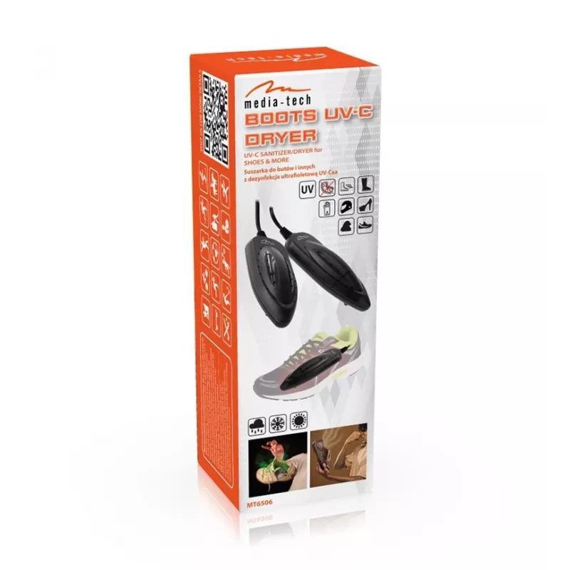 Schuhtrockner MEDIA-TECH MT6506 — kompakter Schuhtrockner, Breite 170 mm, Kabel 1,4 m, Überhitzungsschutz
