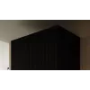 Kleiderschrank cama meble PAFOS 2D BASE 90×55,5×45 cm Schwarz matt, 2-türiger Rahmen