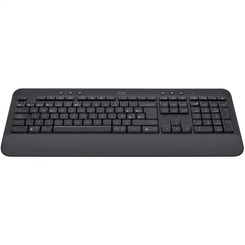 Logitech Signature K650 - Tastatur - Kabellos - Bluetooth 5.1 - QWERTY - Spanisch - Graphit (920-010917)