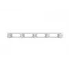 Rack-Kabelführungspanel LANBERG AK-1205-S, 1U Metall, 19 Zoll (48,3 cm), Tiefe 80 mm, grau