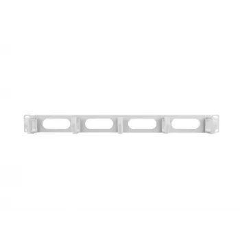 Rack-Kabelführungspanel LANBERG AK-1205-S, 1U Metall, 19 Zoll (48,3 cm), Tiefe 80 mm, grau