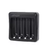 Batterieladegerät Gembird BC-USB-03 USB-kompatibel AA AAA Schwarz