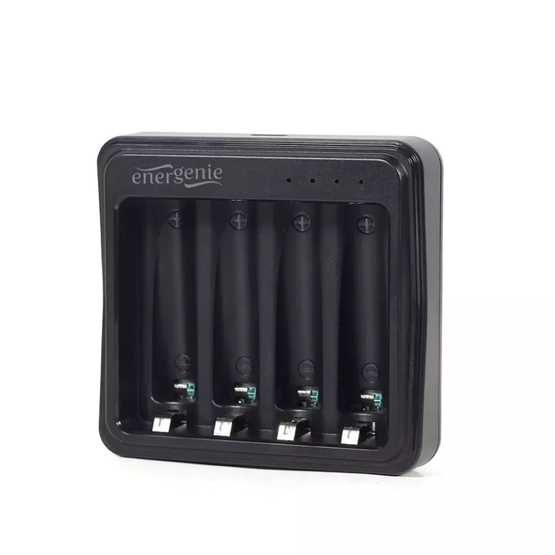Batterieladegerät Gembird BC-USB-03 USB-kompatibel AA AAA Schwarz