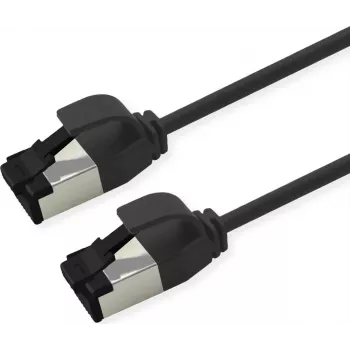 ROLINE U/FTP Patchkabel Cat.8.1 LSOH schlank schwarz 1,5m (21.15.3264)