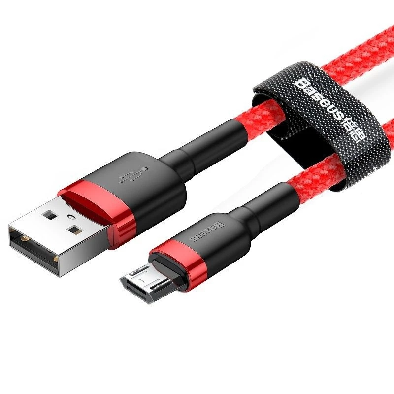 USB-Kabel Baseus CAMKLF-C09 2m USB A auf Micro-USB B Rot