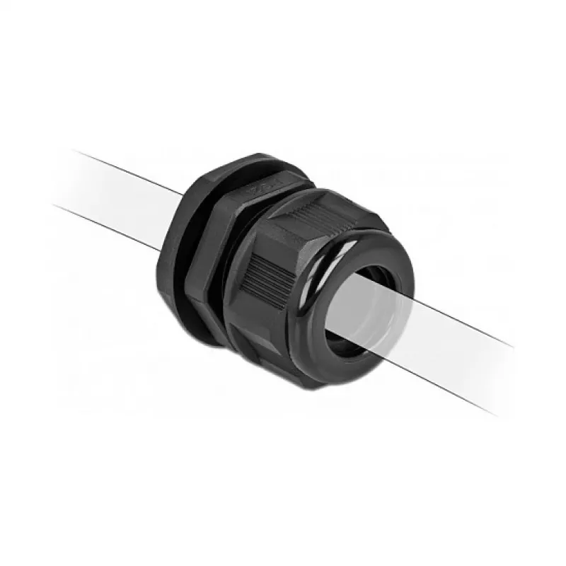 Kabelverschraubung DeLOCK 60367 Schwarz Kunststoff 2 Stk.