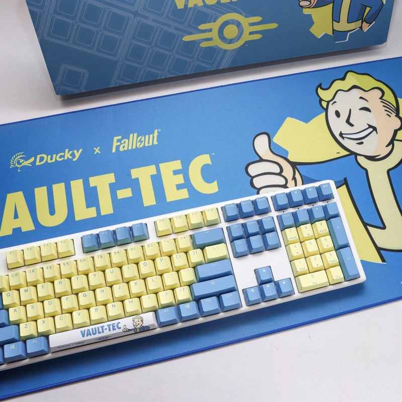 Ducky x Fallout Vault-Tec Limited Edition One 3 Gaming-Tastatur + Mauspad - MX-Blau (US)