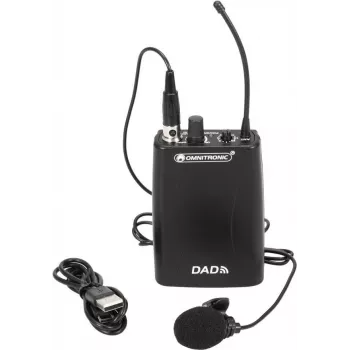 Drahtloser Sender Omnitronic 863–865 MHz Modell 13106979 für Audiosysteme