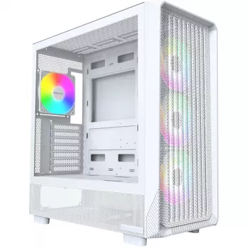 PC-Gehäuse Montech X5 Midi Tower Weiß ATX 3x140mm Lüfter