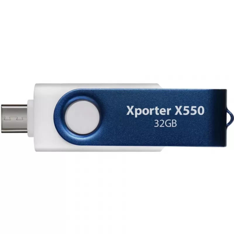 Xporter X550 32GB, USB-Flash-Laufwerk Blau/Weiß, USB-A und USB-C 3.2 Gen 1
