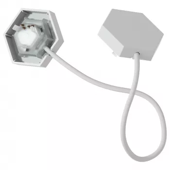 Beleuchtungsverbinder Nanoleaf Flex — weiß, 0,24 m Kabel, 3er-Pack