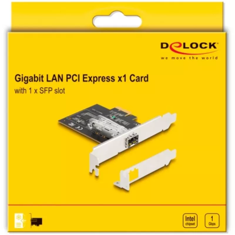 DeLOCK 88318 PCI Express x1-Netzwerkkarte, 1 x SFP Gigabit LAN