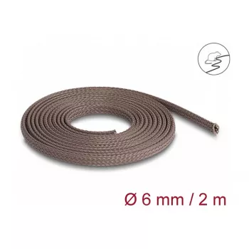 Kabelschlauch DeLOCK 20897 Braun Polyester 6mm