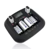 Batterieladegerät everActive NC-900U Universal DC — lädt AA, AAA, C, D, 9V, bis zu 6 Zellen, schwarz