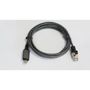 Netzwerkkabel AKTBXKS6USBC30B RJ-45 USB-C Kabel Cat.6 3m Schwarz