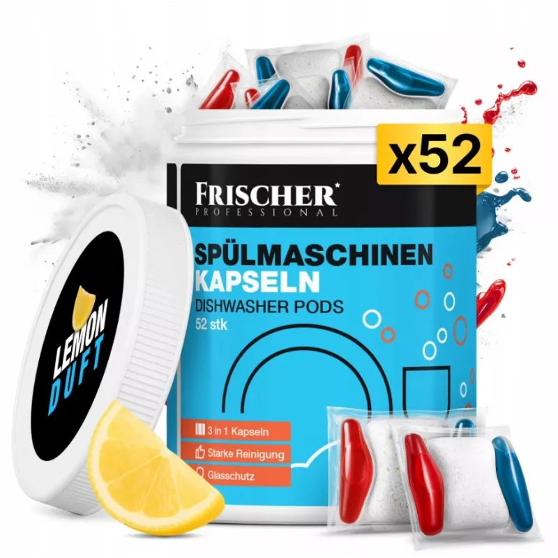 Frischer 3-in-1 Geschirrspülkapseln, 52 Stk.