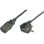 Netzkabel LOGON TC005NC C13 auf CEE7/5, 0,5 m, abnehmbare Netzzuleitung