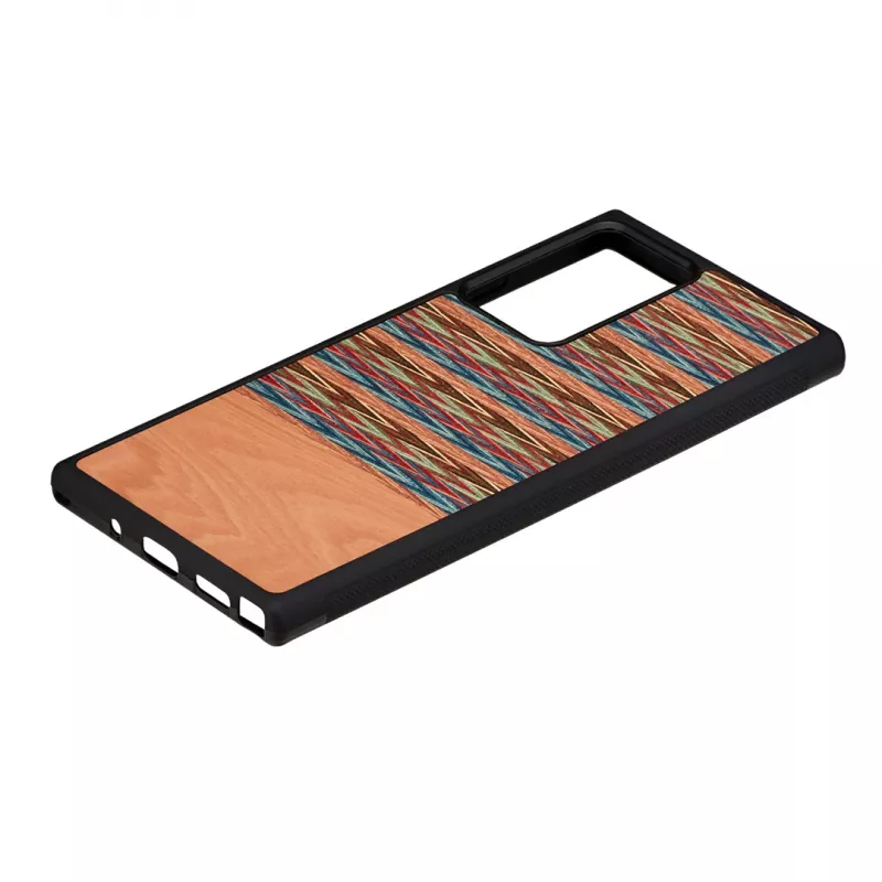 Smartphone-Hülle man and wood Galaxy Note 20 Ultra braun kariert schwarz